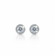 Classic 1ct Diamond Option Stud Earrings-Black Diamonds New York