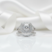 Classic 1ct Diamond Wedding Ring Set
