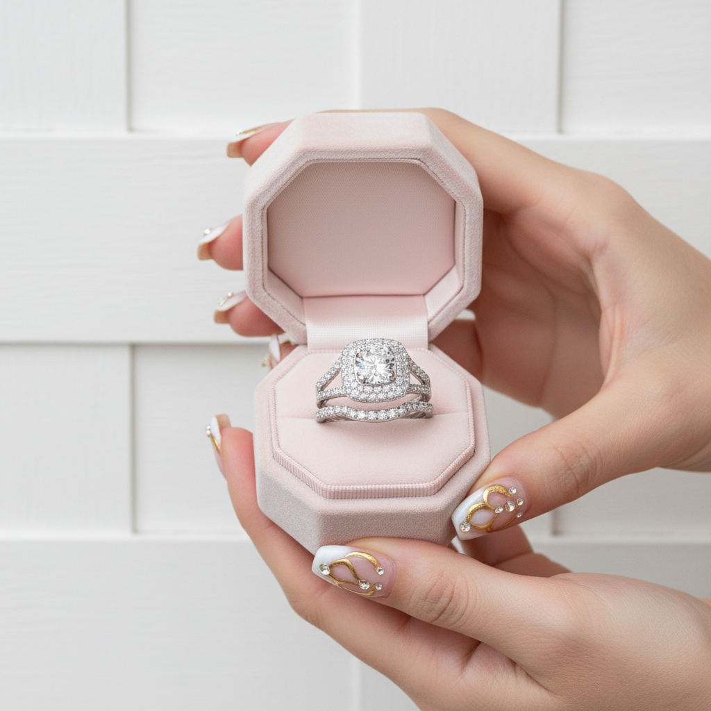 Classic 1ct Diamond Wedding Ring Set