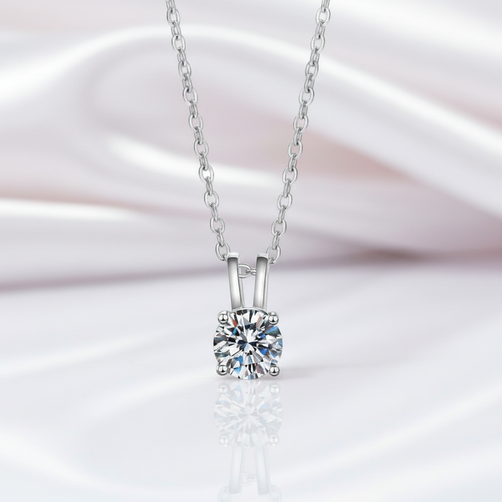 Classic 1ct Diamond Necklace-Black Diamonds New York