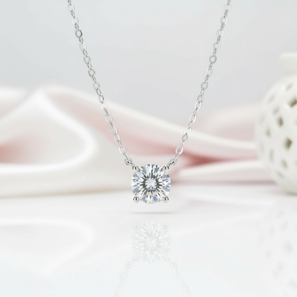 Classic 1ct Diamond Necklace-Black Diamonds New York