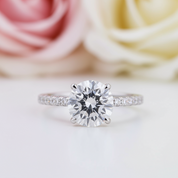 Classic 2.0 Carat Round Cut Wedding Ring Set-Black Diamonds New York