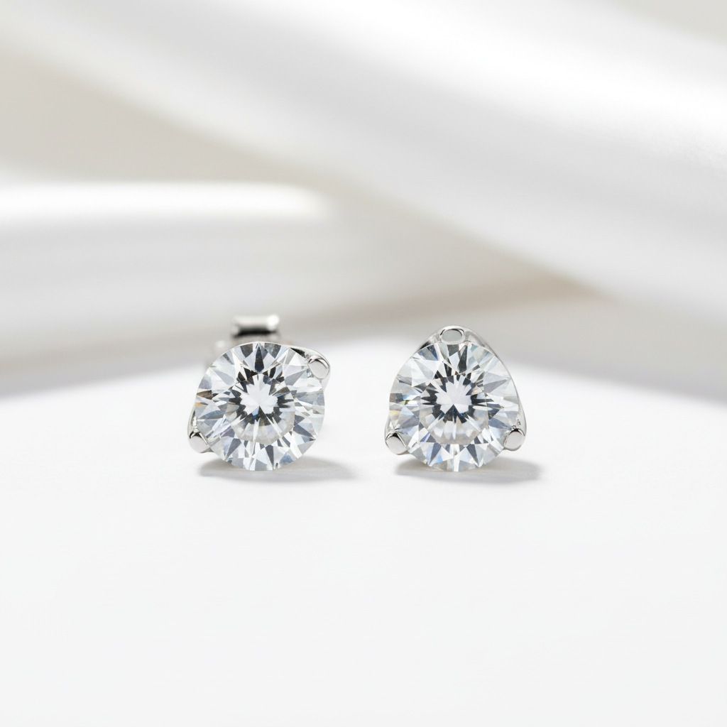 Classic 3.0 Ctw Diamond Stud Earrings
