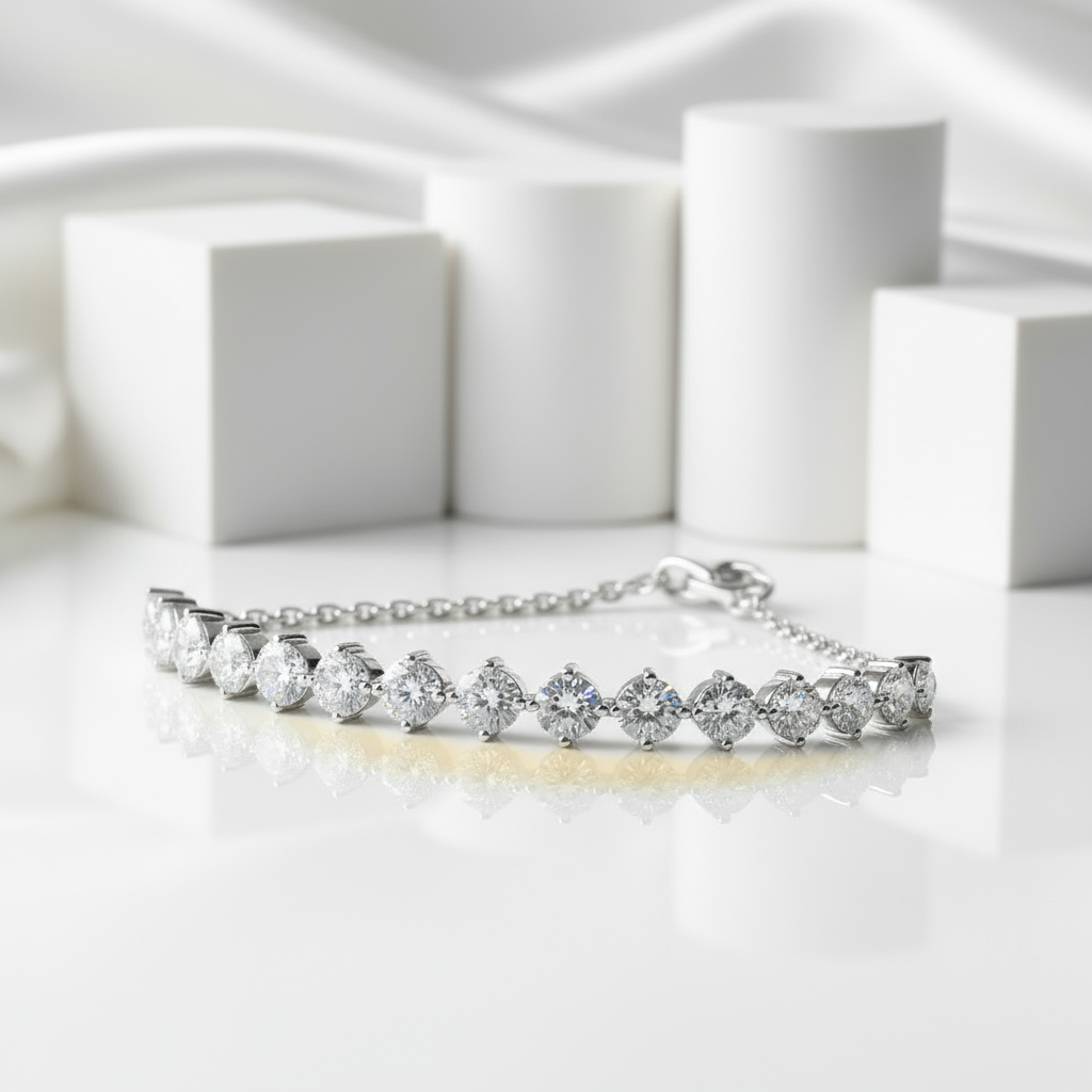 Classic 3.0 Ct Diamond Bracelet-Black Diamonds New York