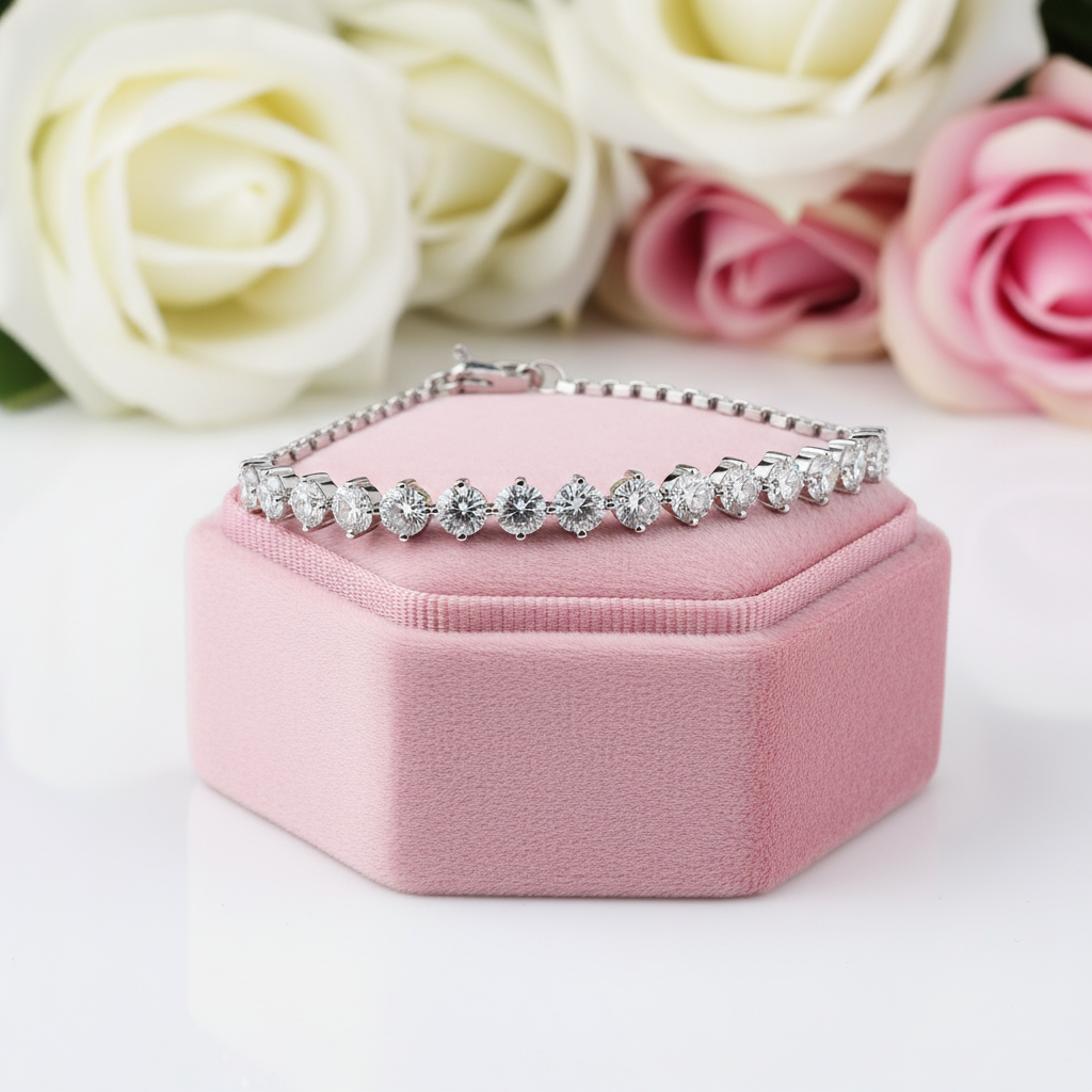 Classic 3.0 Ct Diamond Bracelet-Black Diamonds New York