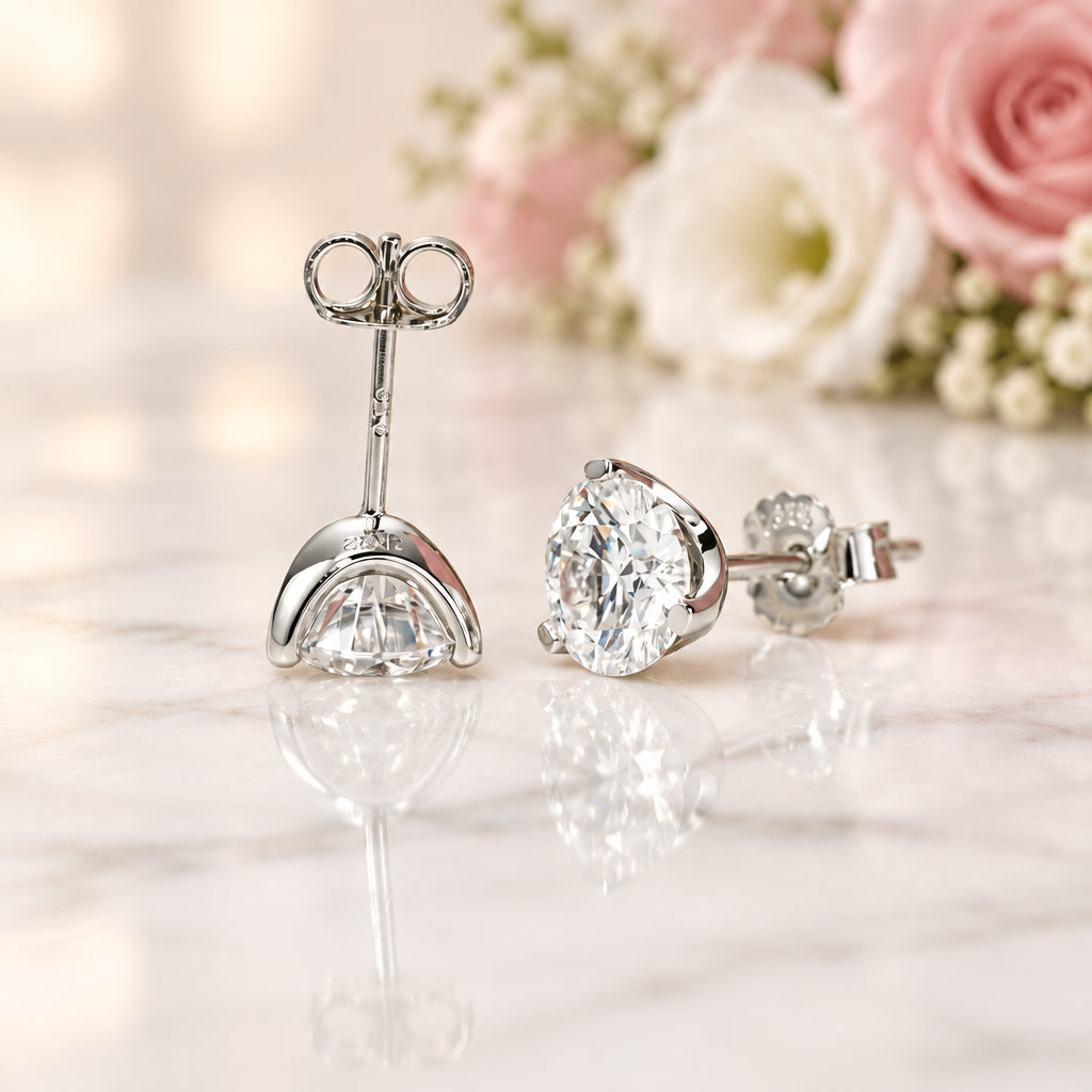 Classic 4.0 Ctw Diamond Option Stud Earrings-Black Diamonds New York