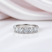 Classic 4mm Round Diamond Wedding Band-Black Diamonds New York