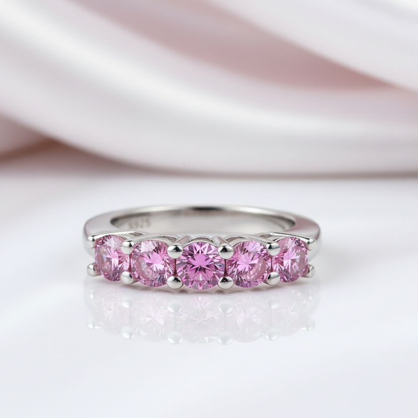 Classic 4mm Round Diamond Option Wedding Band-Black Diamonds New York
