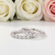 Classic 5.5 Carat Radiant Cut 3-Pieces Wedding Ring Set-Black Diamonds New York