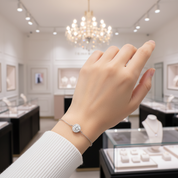 Classic Diamond Option Adjustable Bracelet-Black Diamonds New York
