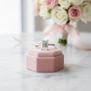 Classic Emerald Cut Solitaire Engagement Ring-Black Diamonds New York