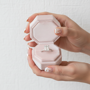 Classic Emerald Cut Solitaire Engagement Ring-Black Diamonds New York