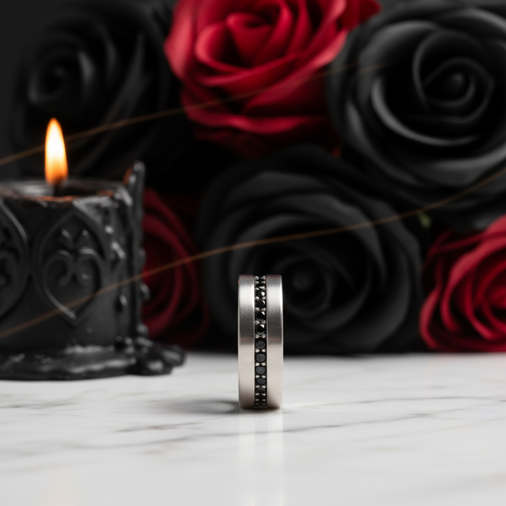 Classic Eternity Diamond Option Punk Band-Black Diamonds New York