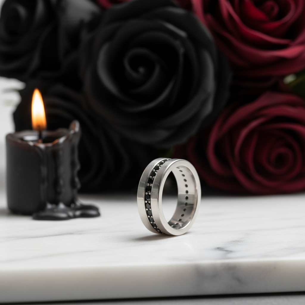 Classic Eternity Diamond Option Punk Band-Black Diamonds New York