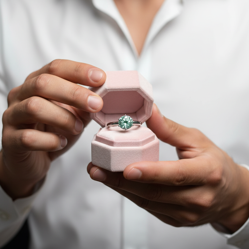 Classic Green Diamond Option Ring-Black Diamonds New York