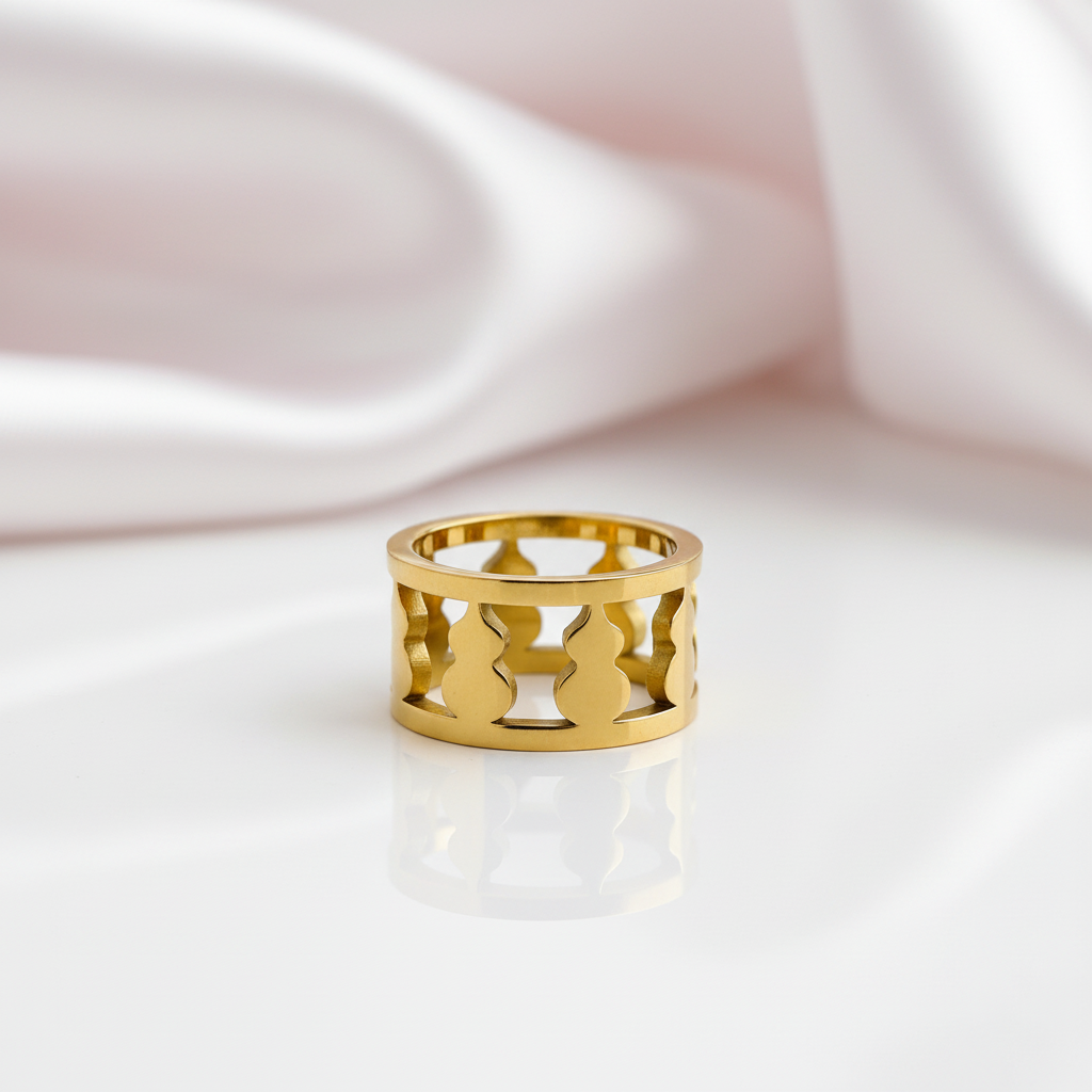 Classic Hollow Women's Wide Band-Black Diamonds New York