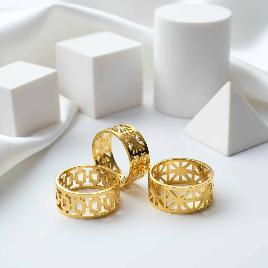 Classic Hollow Women's Wide Band-Black Diamonds New York