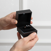 Classic Men's 8mm Black Ceramic Wedding Band-Black Diamonds New York