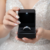 Classic Men's Brushed Tungsten Carbide Wedding Band-Black Diamonds New York