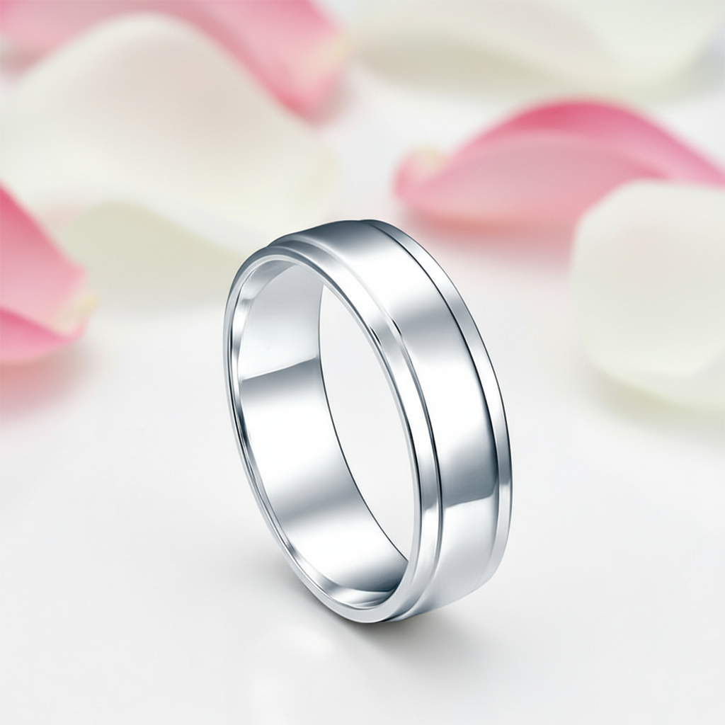 Classic Men's Wedding Band Ring-Black Diamonds New York