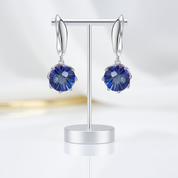 Classic Rainbow Mystic Quartz Drop Earrings-Black Diamonds New York