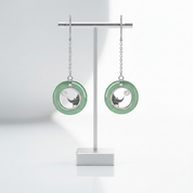 Classic Oriental Element Moonlight Drop Earrings-Black Diamonds New York