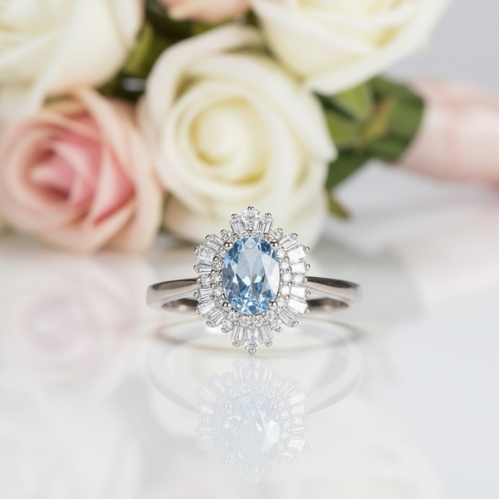 Classic Oval Gemstone with Diamond Option Ring-Black Diamonds New York