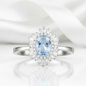 Classic Oval Gemstone with Diamond Option Ring-Black Diamonds New York