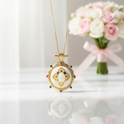 Classic Oval Opal Pendant Necklace-Black Diamonds New York
