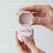 Classic Radiant Cut Diamond Solitaire Engagement Ring-Black Diamonds New York