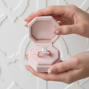 Classic Rose Gold Oval Cut Bridal Set-Black Diamonds New York