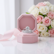 Classic Round Cut 3-Pieces Wedding Set-Black Diamonds New York