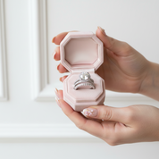 Classic Round Cut Halo 3-Pieces Wedding Set-Black Diamonds New York