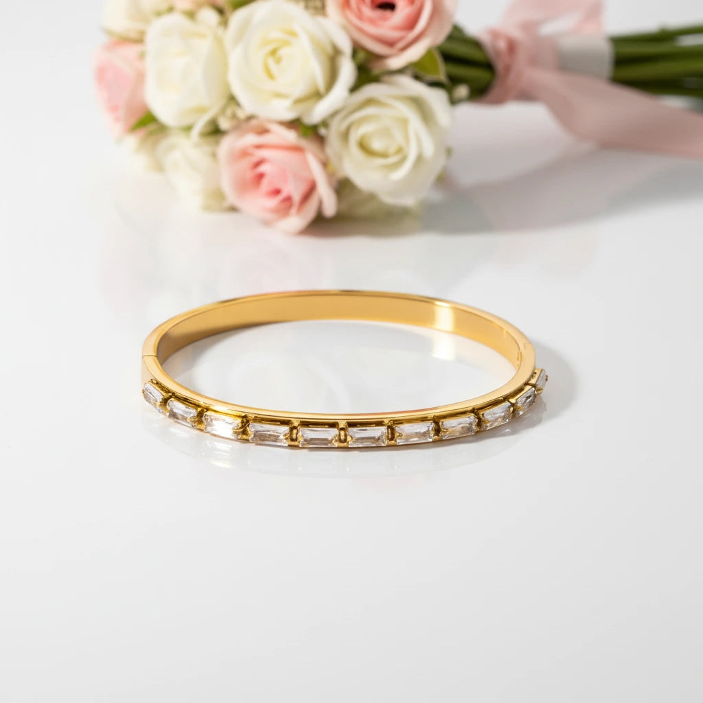 Classic Round Diamond Women's Bangle-Black Diamonds New York