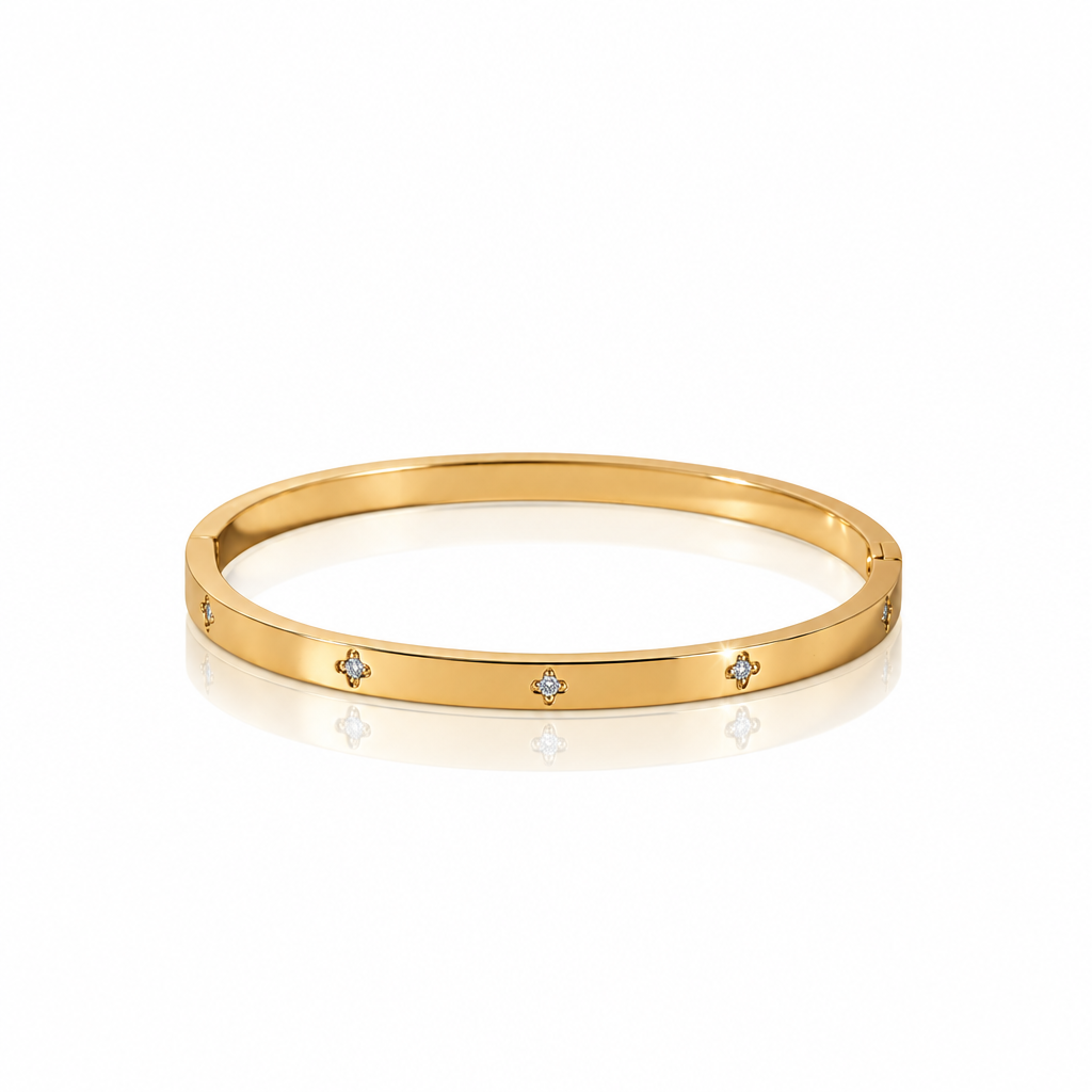 Classic Round Diamond Option Women's Bangle-Black Diamonds New York