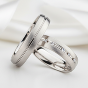 Classic Diamond Option His And Hers Promise Ring-Black Diamonds New York