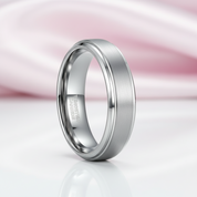 Classic Tungsten Carbide Wedding Band-Black Diamonds New York
