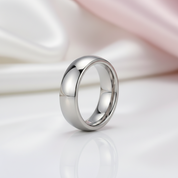 Classic Tungsten Carbide Wedding Band-Black Diamonds New York