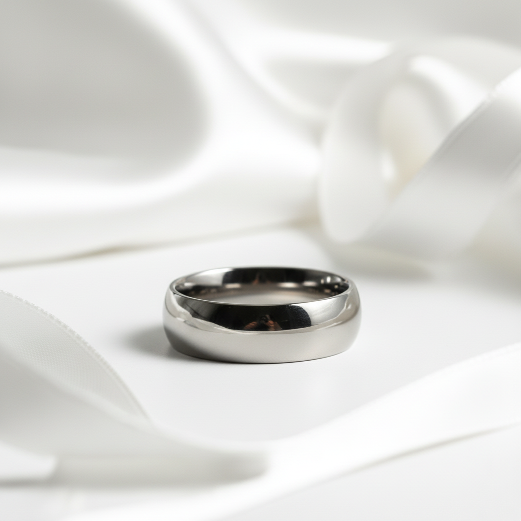 Classic Tungsten Wedding Band-Black Diamonds New York