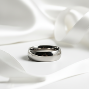 Classic Tungsten Wedding Band-Black Diamonds New York
