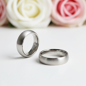 Classic Tungsten Wedding Band-Black Diamonds New York