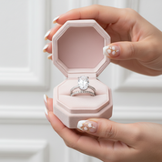 Classic White Sapphire Oval Cut Wedding Ring Set-Black Diamonds New York