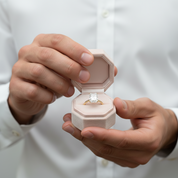 Classic Yellow Gold Radiant Cut Simulated Diamond Option Engagement Ring-Black Diamonds New York