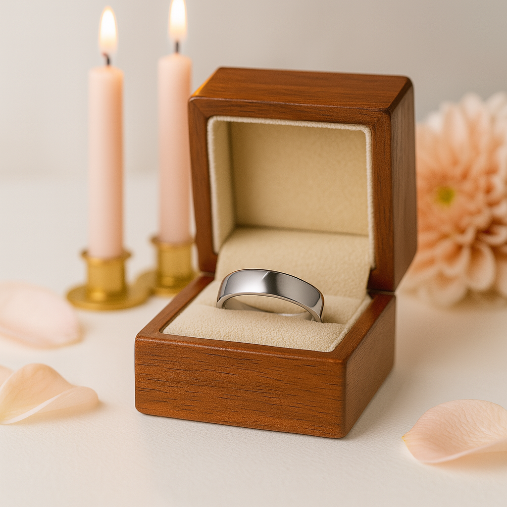 Classic Plain Wedding Band-Black Diamonds New York