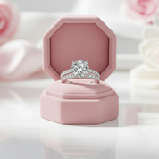 Classical 3ct Diamond Engagement Ring Set-Black Diamonds New York