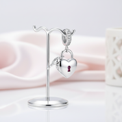 Classical Heart Pink Diamond Option Locket Charm-Black Diamonds New York