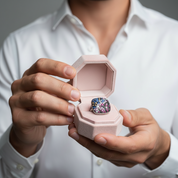 Classical Square Ring-Black Diamonds New York