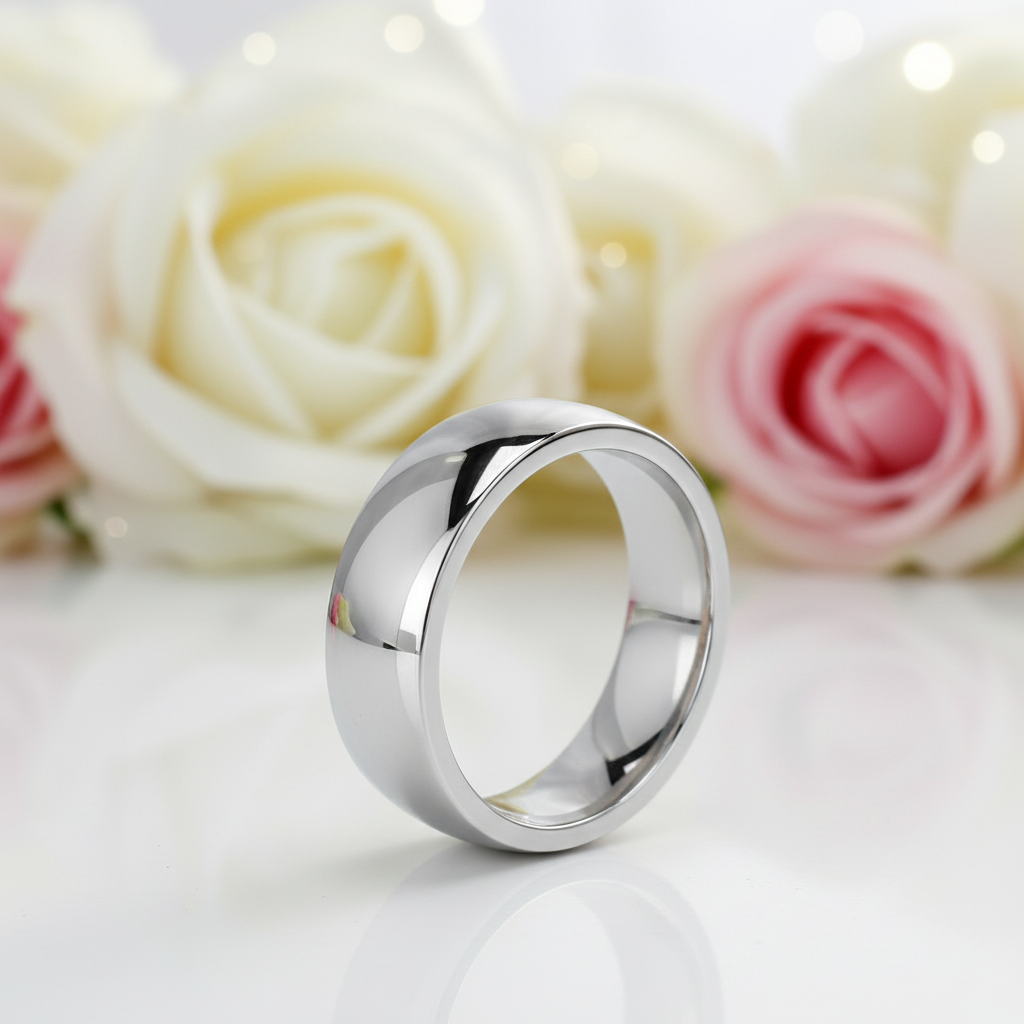 Classic Plain Wedding Band-Black Diamonds New York