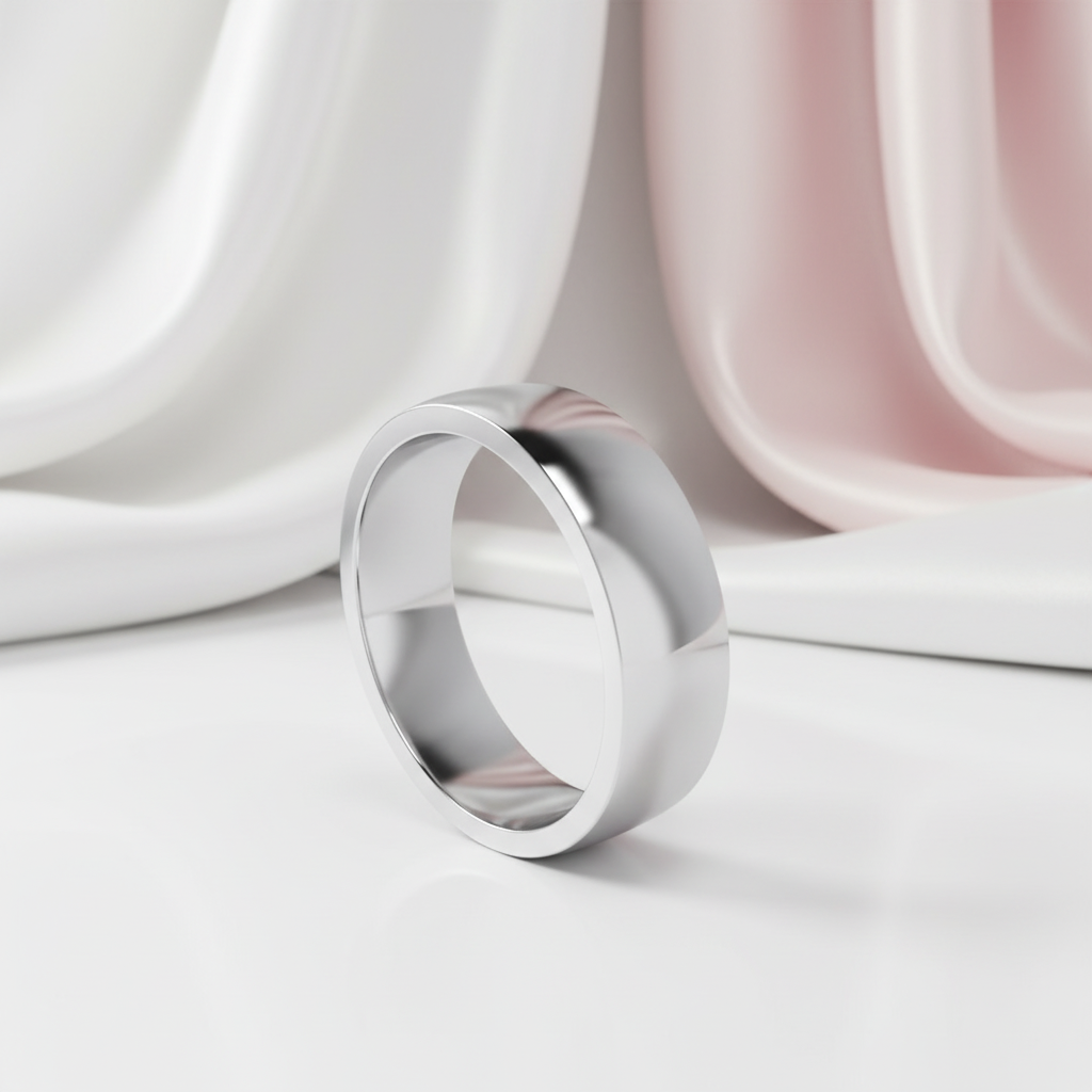 Classic Plain Wedding Band-Black Diamonds New York