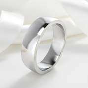 Classic Plain Wedding Band-Black Diamonds New York